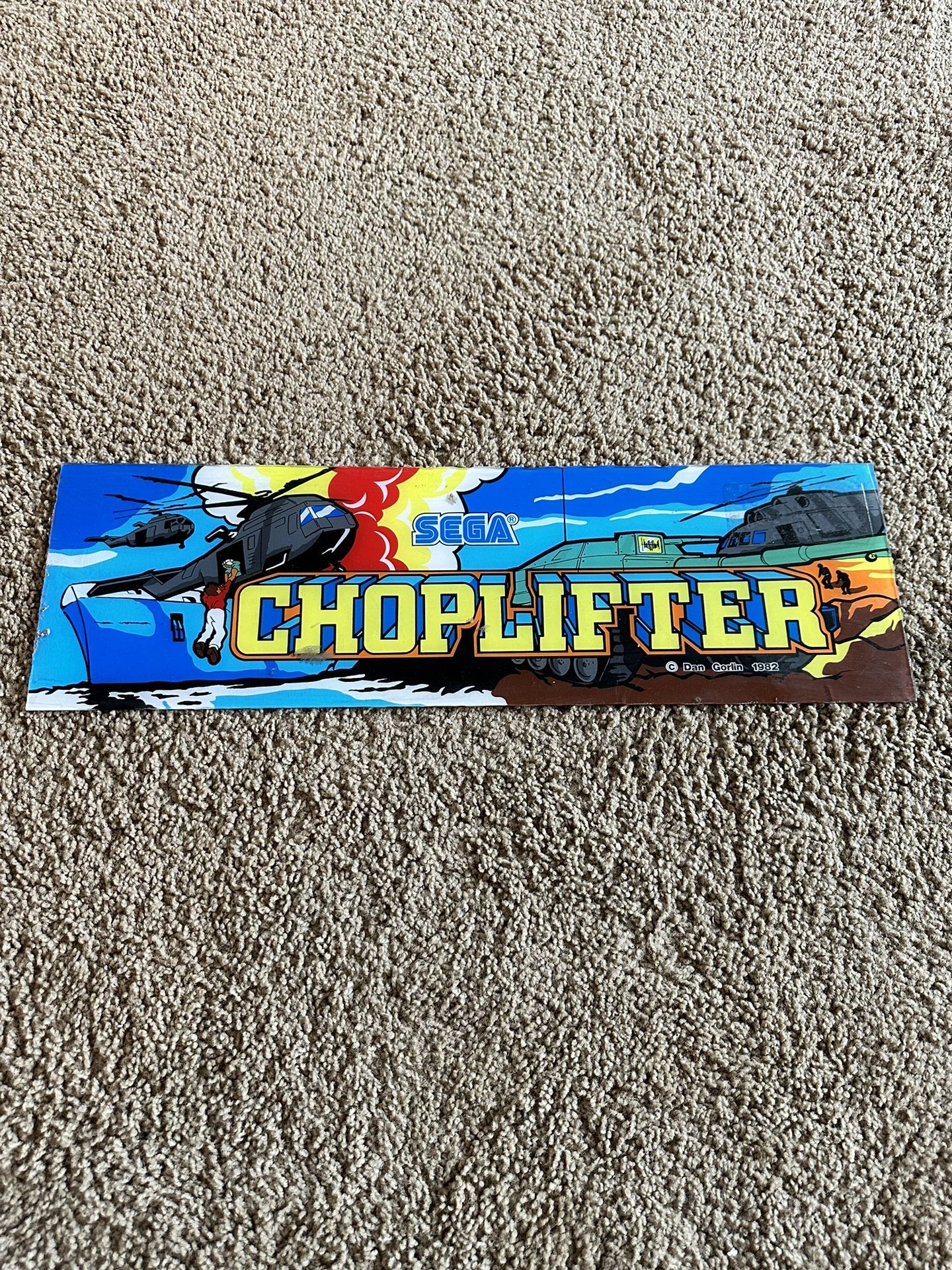 Arcade Original marquee Choplifter