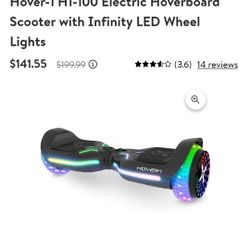 Hover-1 H1-100 Electric Hoverboard Scooter with Infinity LED Wheel Lights


