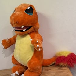 Vintage Nintendo Pokemon Charmander Jumbo Plush 30”