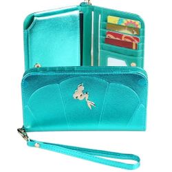 Beautiful Turquoise Mermaid Wallet Wristlet 