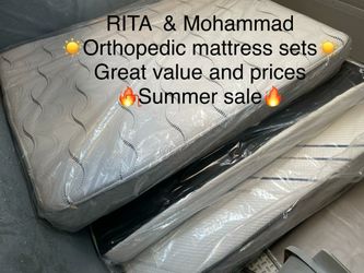 Brand new orthopedic mattress set