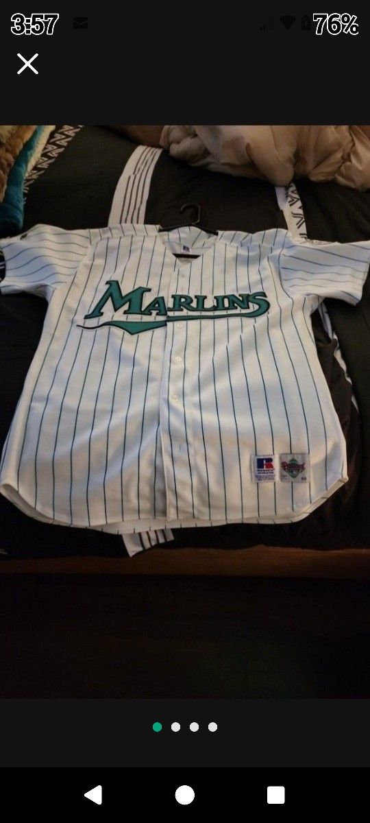 VINTAGE* MARLINS MEN'S LARGE JERSEY LIKE NEW