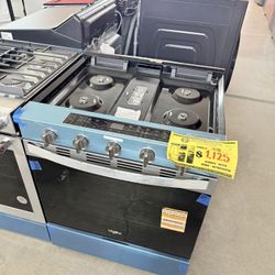 WHIRLPOOL FIVE BURNER GAS RANGE