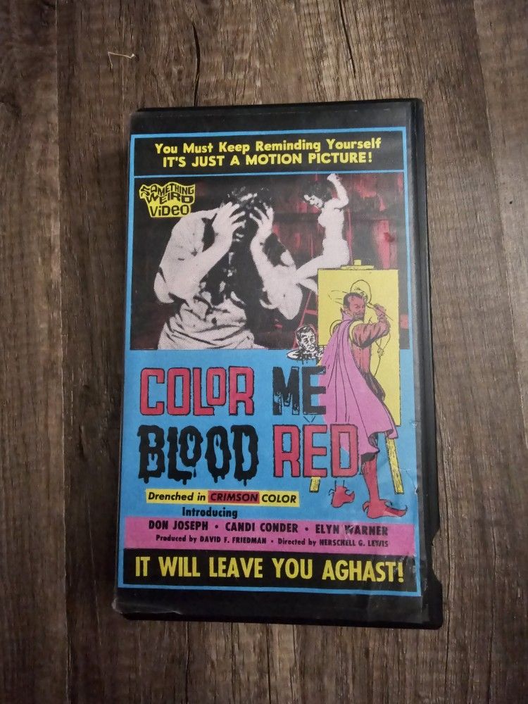 Color Me Blood Red Vhs