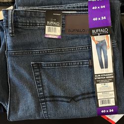 Sale: Buffalo Slim Straight Stretch Denim 