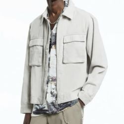 All Saints Clifton Codyroy Jacket cool grey - M size