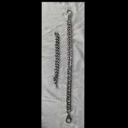 Chain Necklace and Bracelet 