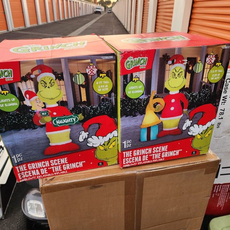 Grinches Blow Up Inflatables Christmas