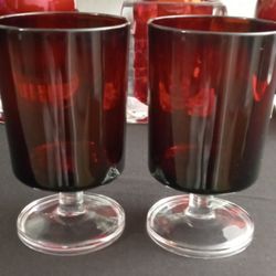 Small Red Candle Holders