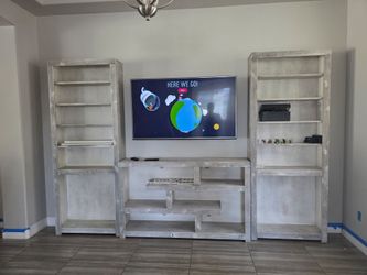 Entertainment Center with Bookshelves