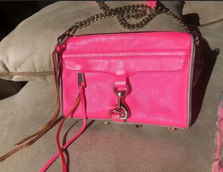 Rebecca Minkoff Mini MAC (Morning After Clutch) Leather 2 Tone Crossbody Purse