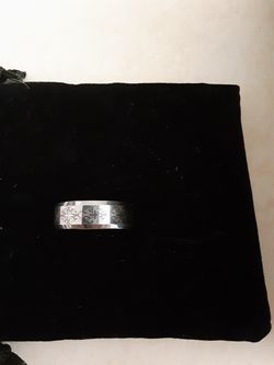 Size 10 Men's Tungsten steel band ring