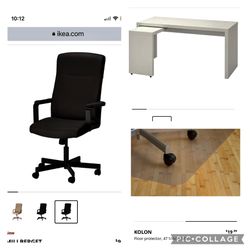 New  IKEA Chair & Floor Protector