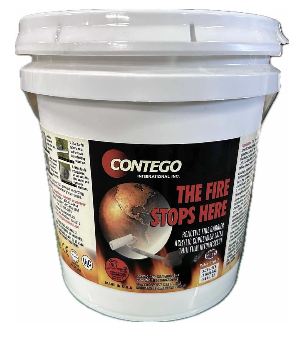 1 Gal New Contego Fire Protecting Formula For Wood Or Steel