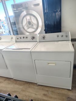 Whirlpool top load washer Electric dryer heavy duty súper capacity In Excellent Working Condition