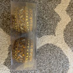 Gold Votive Candle Holder