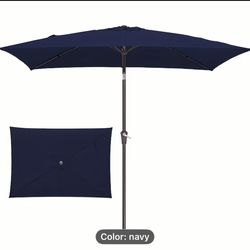 Brand new 10x6.5 rectangular umbrella no base
