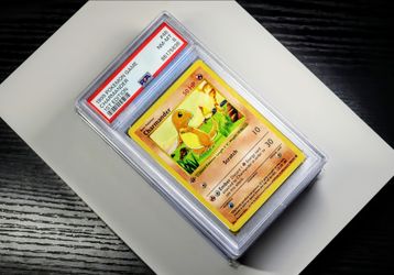 1999 Pokemon Base Set 1st Edition Shadowless #46 Charmander - PSA NM-MT 8