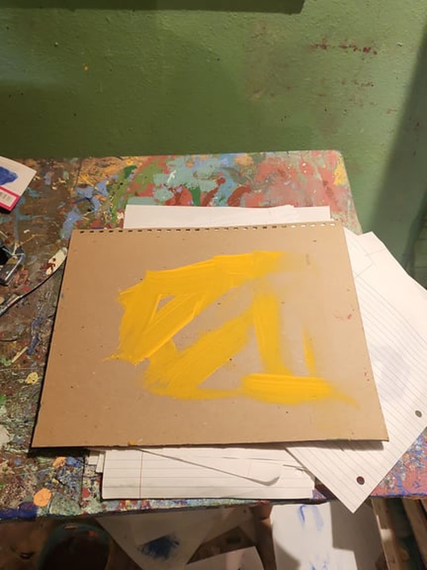 Abstract Acrylic Paintings on Paper