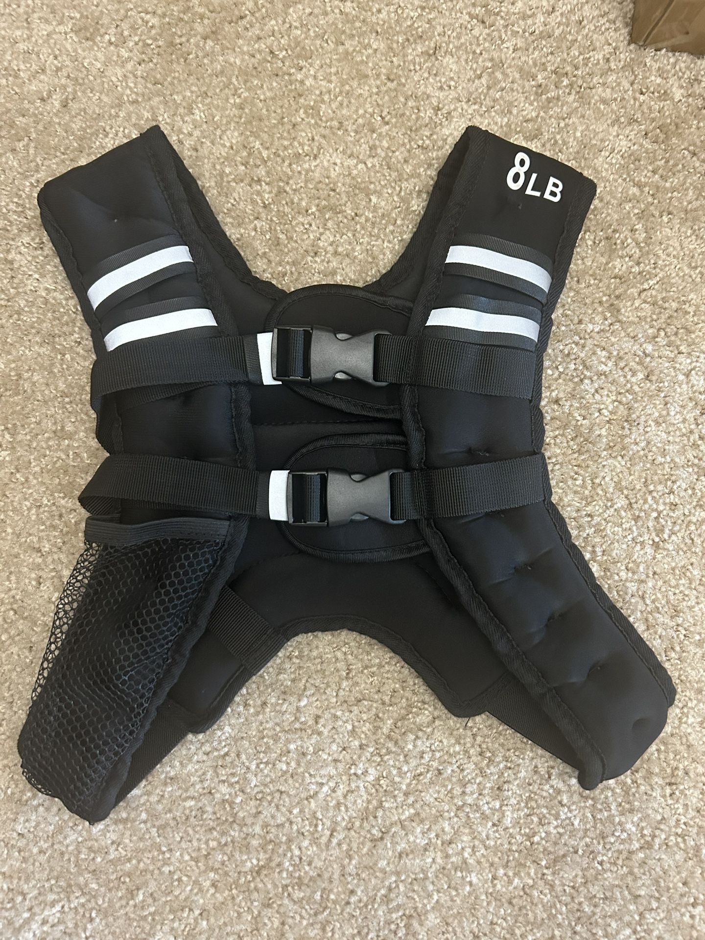 Weighted Vest, 8LB Weight Vest with Reflective Stripe for Workout