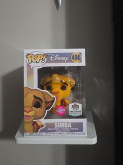 Funko Pop Disney Simba (Flocked) Vinyl Figure (Funko HQ Limited Edition)