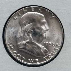 1956 Franklin Half Dollar Brilliant Uncirculated 