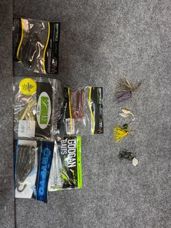 Mixed Fishing Lure Lot – Soft Baits & Jigs