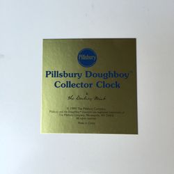 Pillsberry doughboy clock vintage
