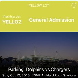 Dolphins Vs Chargers Yellow Parking 
