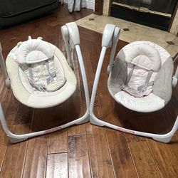 Two baby swings