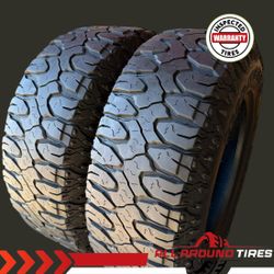🔥 2- 37x12.50R20 Milestar Patagonia M/T Tires — 11/32nds — Like New! 🔥