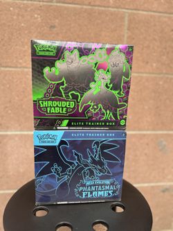 Pokemon Phantasmal Flames Shrouded Fable Elite Trainer Box ETB