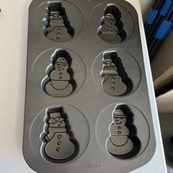 Christmas snowman Mini Muffin Pan 