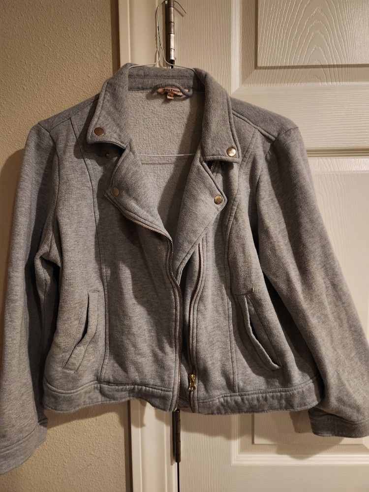 Womens Gray Juicy Couture Sweatshirt Jacket
