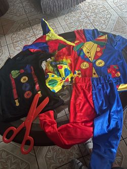Clown costume kids size 9/10