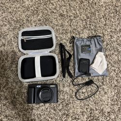 Black 4K digital camera 