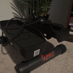 Sunny Health & Fitness Mini Stepper for Exercise at Home, Stair Step Workout Machine with Resistance Band Free SunnyFit App Connection
