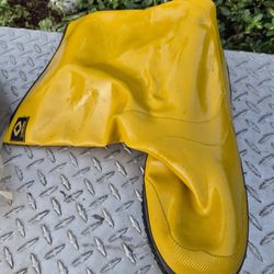 Yellow man's slush boots