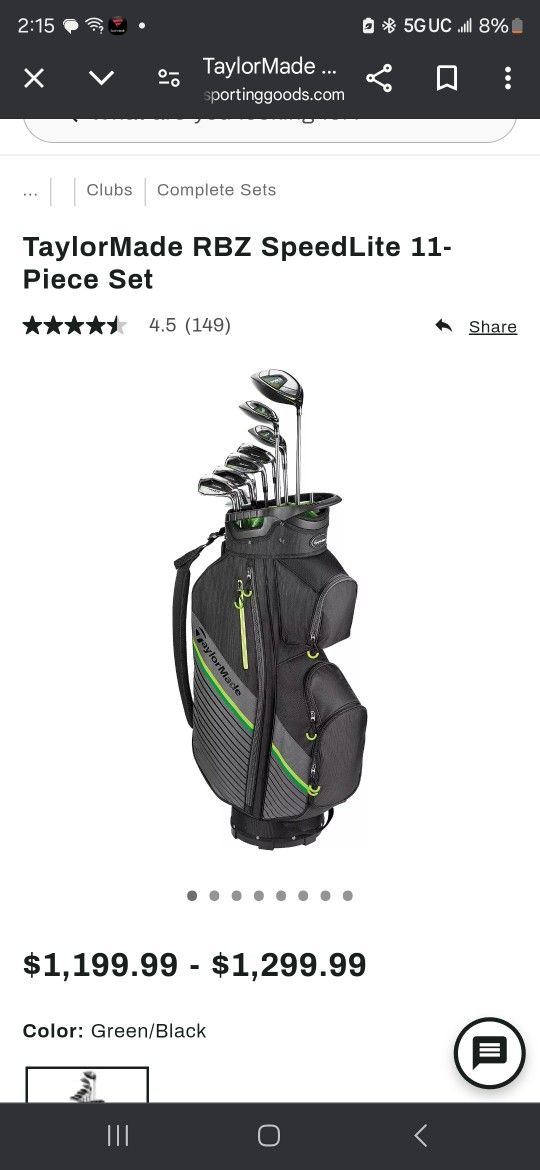 Taylormade Rbz Golf Set