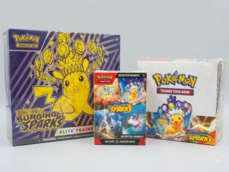 Surging Sparks Bundle, Booster Box and ETB