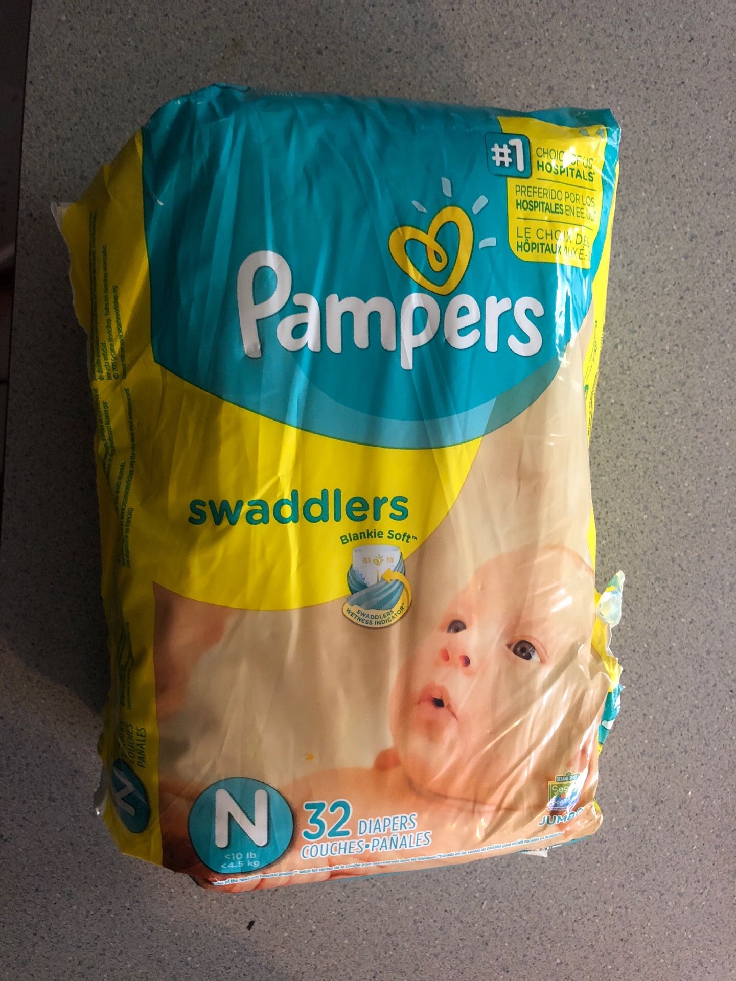 Pampers newborn swaddlers