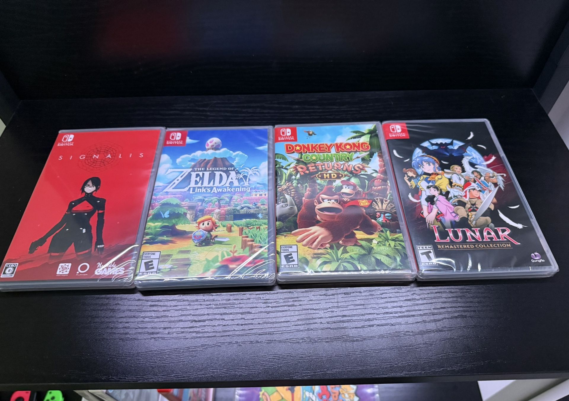 Lot Of 4 Nintendo Switch Games, Zelda, Donkey Kong