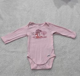 Gerber Onesie Pink Long Sleeve Baby Bodysuit