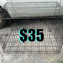 $35 Large Dog Create with no tray in good condition have some rust