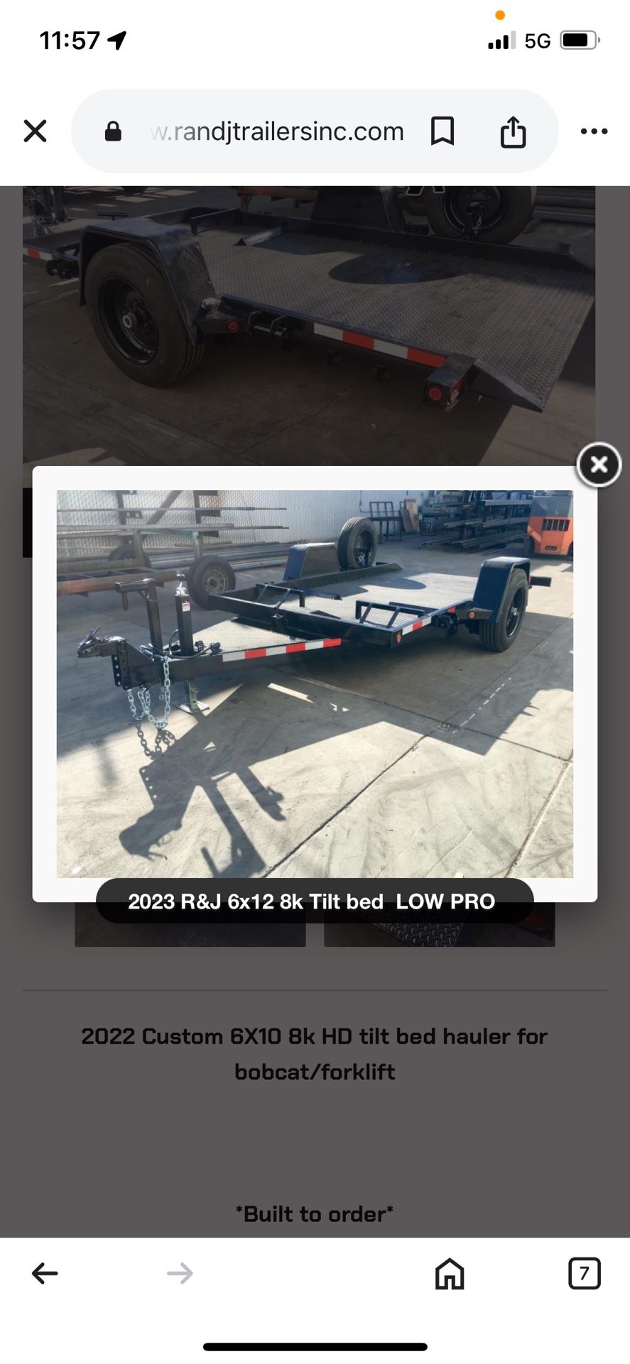 6 X 12 Heavy Duty All Steel Diamond Plated Utility Trailer 