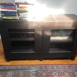 FREE 47” x 25” Cabinet With Glass Doors