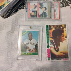 Willie Mays 1966 Baseball Card And Others