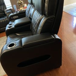 Massage Leather Love Seat (Ashley Furniture)