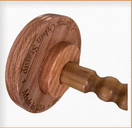 5” Coptic Orban Stamp (Exotic Maple or Oak Wood), Holy communion Bread Liturgy Coptic Orthodox