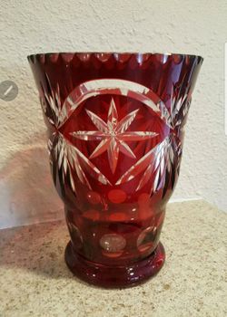crystal vase